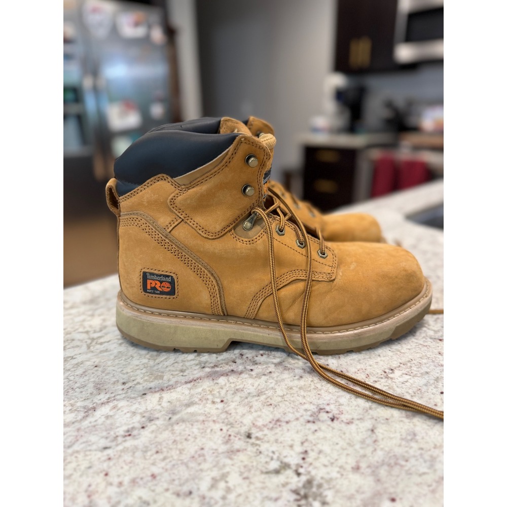 Timberland PRO Direct Attach 6 Inch Soft Toe Work Boots Wheat Mens 12W 33030
